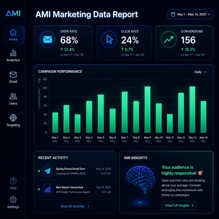 marketing report dashboard